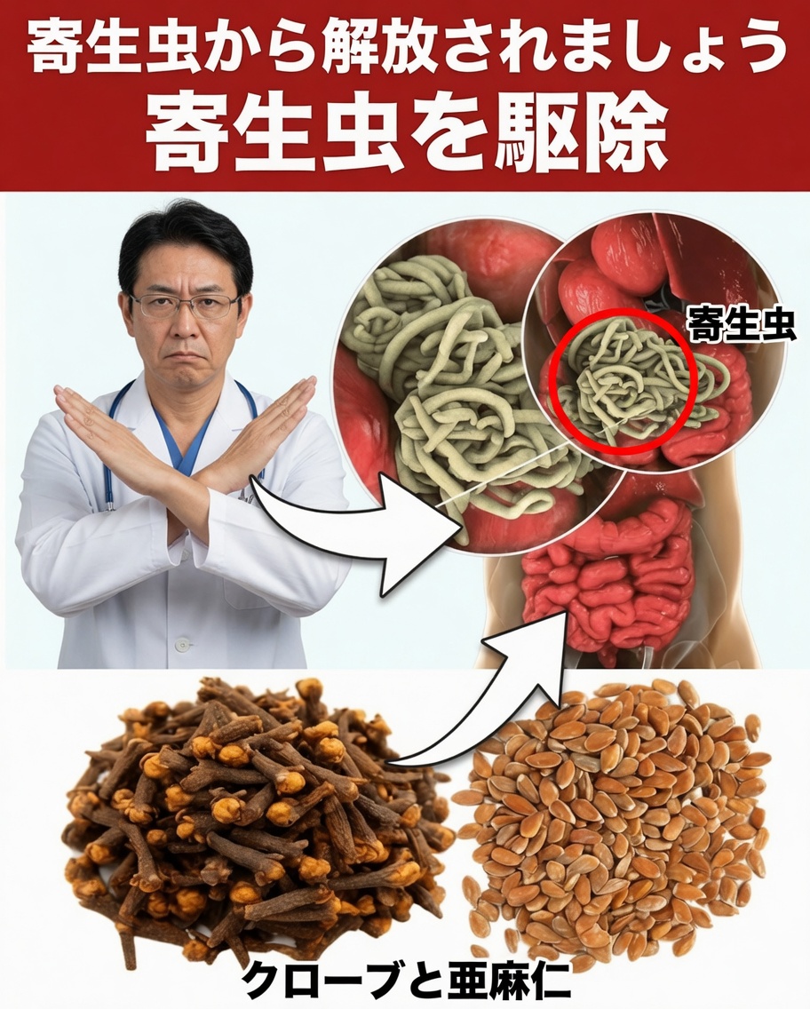 ほとんどの人が知らない自然の力：腸の健康をサポートするクローブと亜麻仁