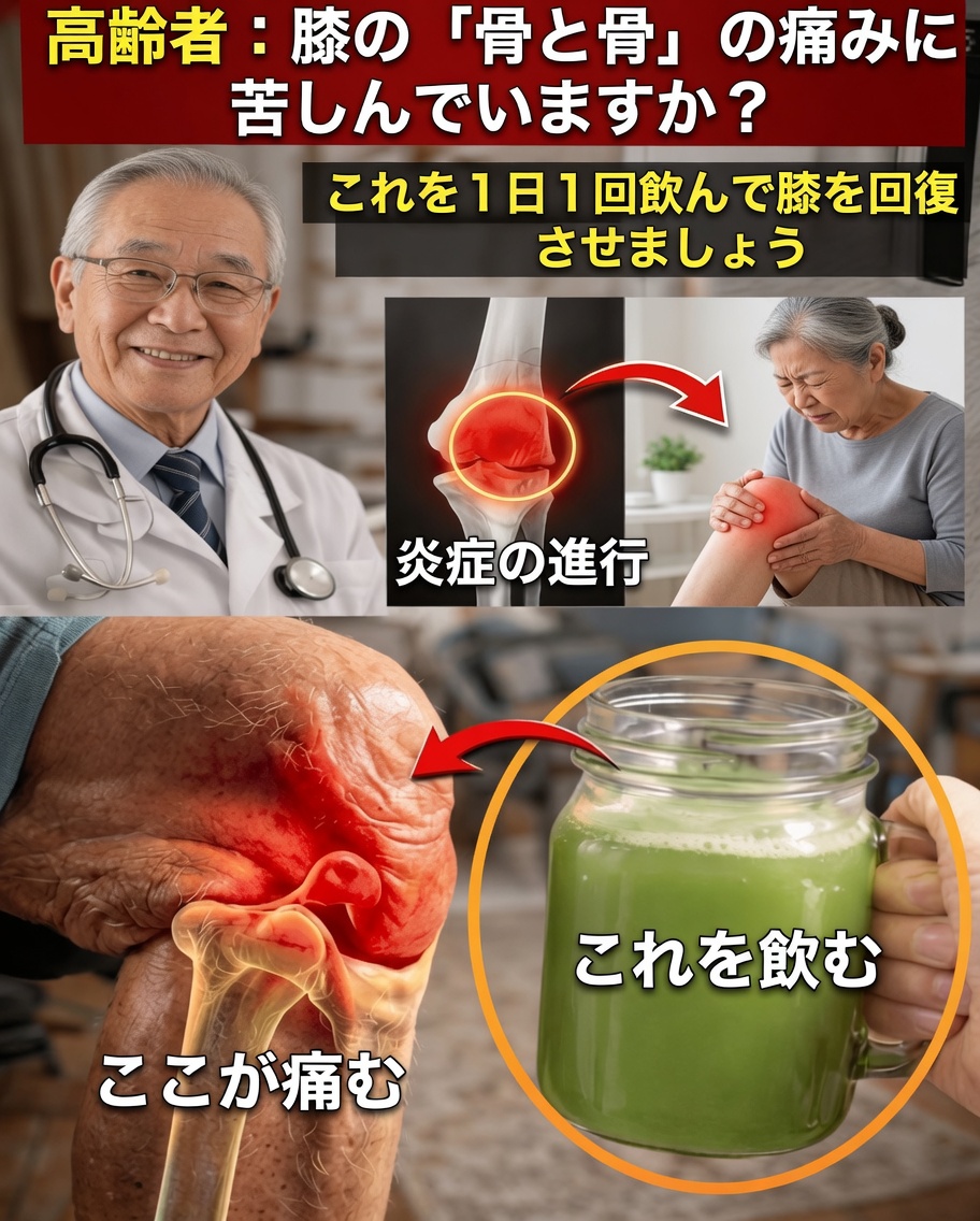 高齢者の膝の快適さと関節の柔軟性を維持するのに役立つ毎日の飲み物習慣