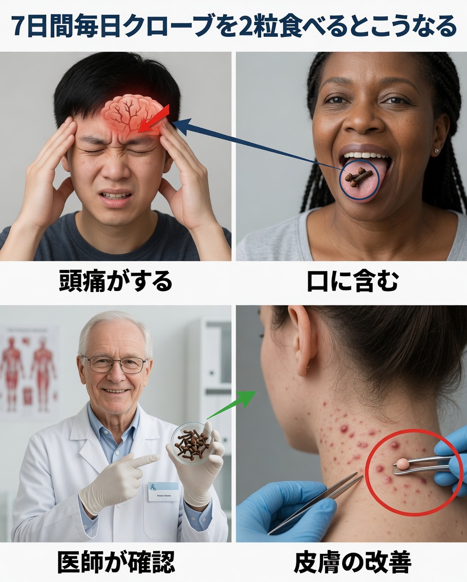 1日2粒のクローブを7日間食べ続けると何が起こる？
