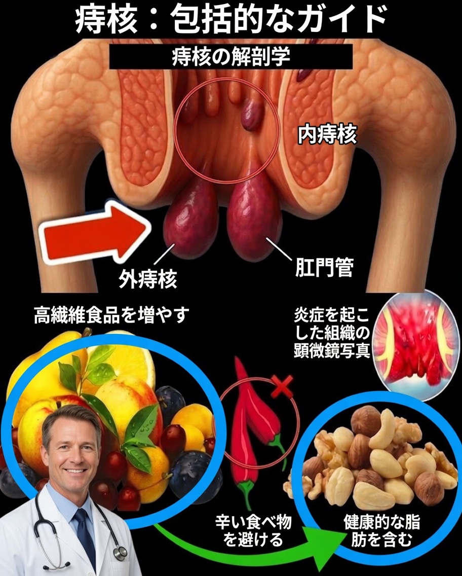 痔の予防に役立つ最強のビタミン：自然に快適さを取り戻す