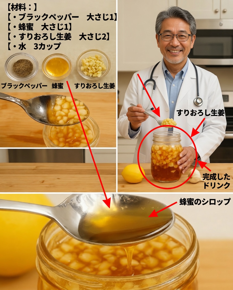 ニンニク、生姜、玉ねぎ、レモン、はちみつで自然に健康を促進