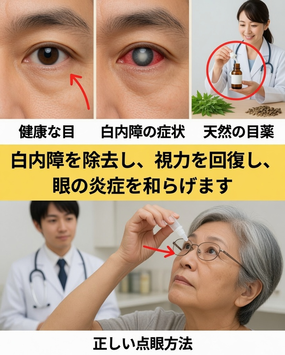 目の健康をサポートするための自然療法：白内障と炎症への穏やかなアプローチ