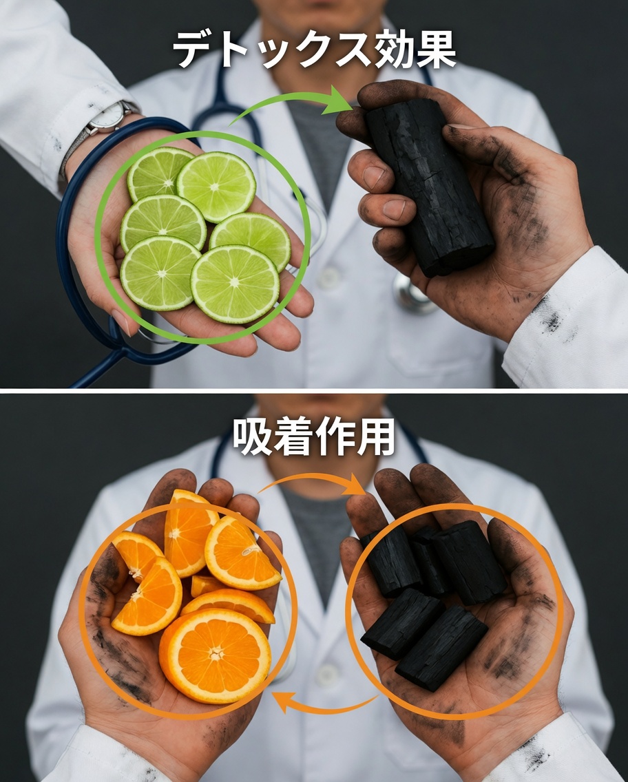 レモンと炭を混ぜると実際に何が起きるのか