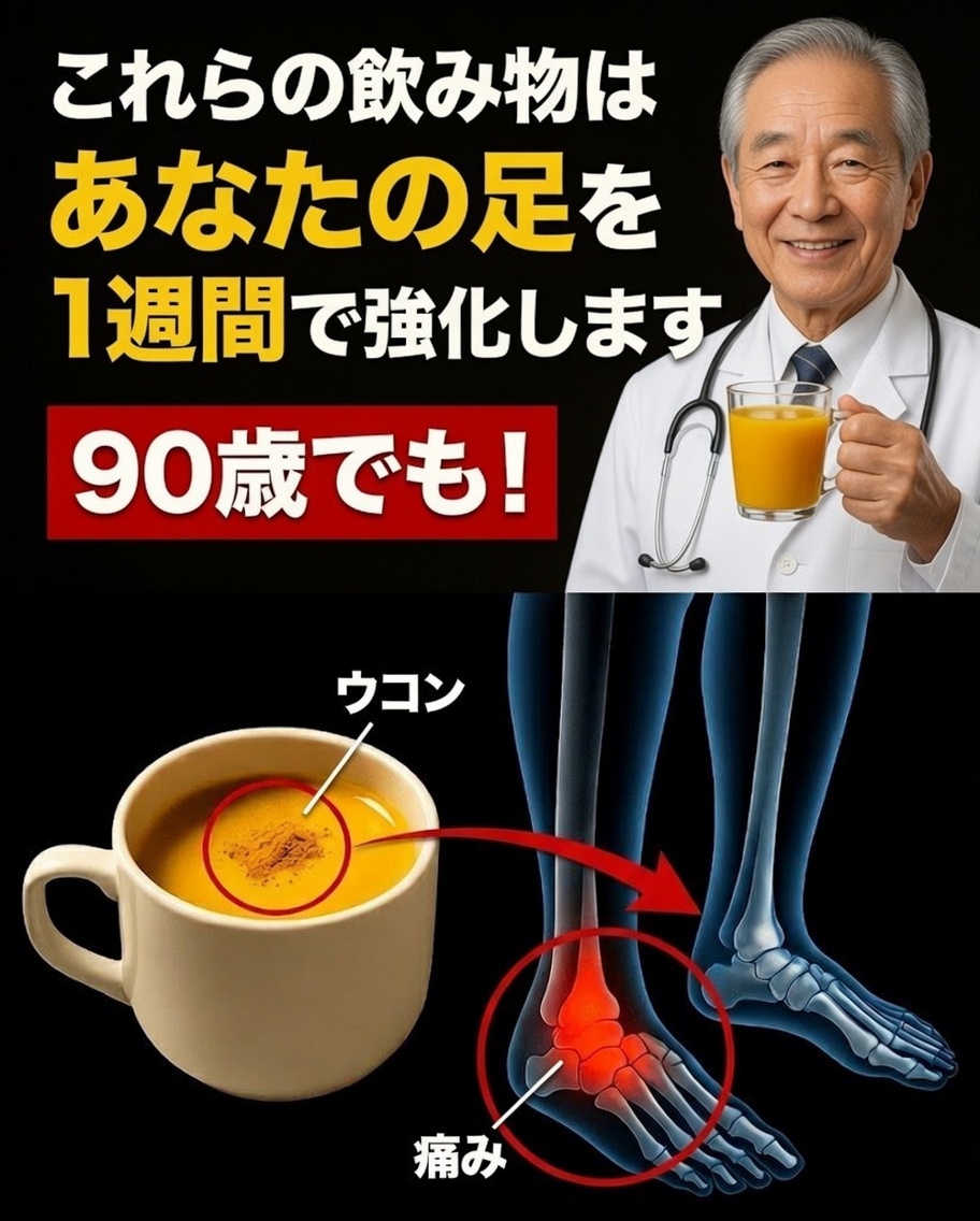 60歳以降に脚を強化するためのおすすめ自然ドリンク3選