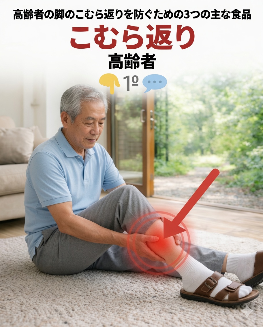 高齢者の脚のけいれんを予防するトップ3食品：自然に脚を強化する