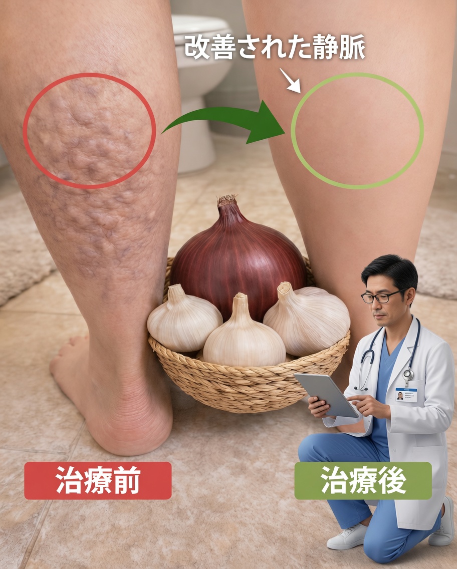 気になる静脈から解放される：玉ねぎ・にんにく・酢のキッチンの秘密