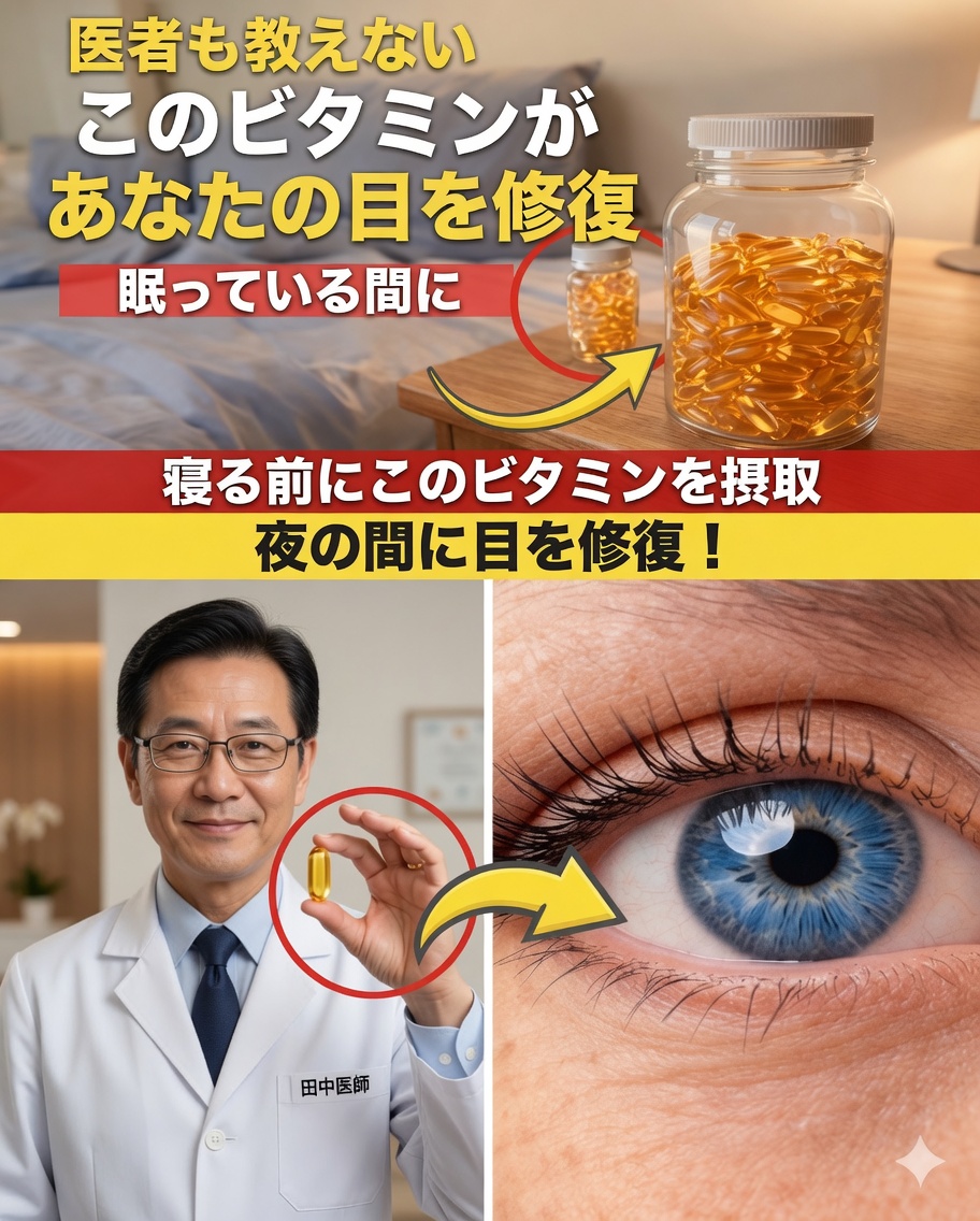 60歳以上？寝ている間により健康的な視力をサポートするのに役立つ夜のビタミン3選