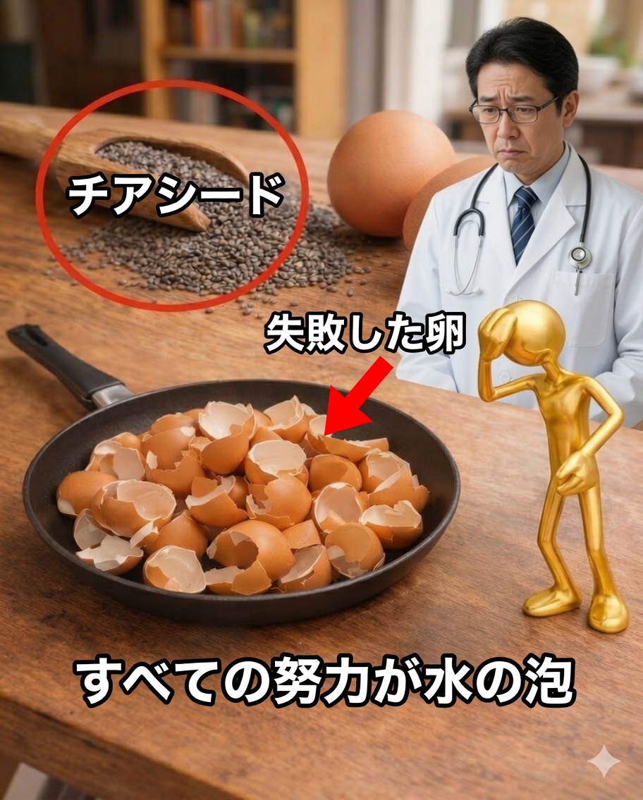 自家製活力オイル：卵の殻、チアシード、ニンニク、シナモンで肌を自然に栄養補給