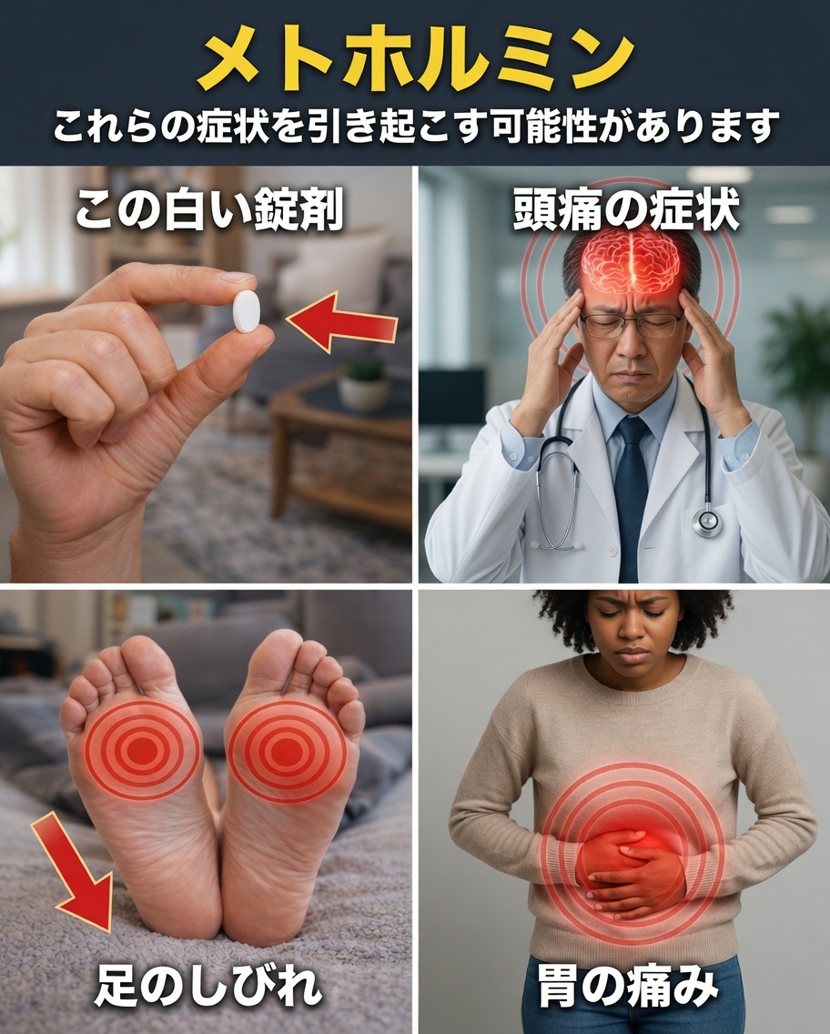 長期使用者がめったに予想しないメトホルミンの副作用10選