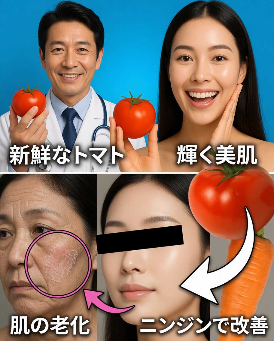 ニンジンとトマト：70歳を過ぎても10歳若く見えるためのシンプルな自然の秘密