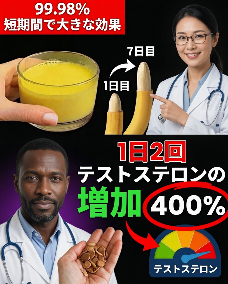 50歳以降の男性の活力を取り戻す可能性がある、1日2回の自然習慣