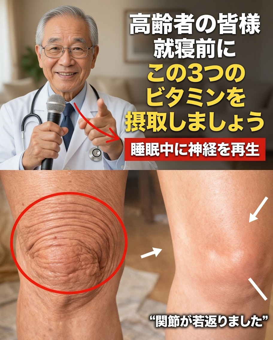 60歳以降の脚力を変える可能性のある夜のビタミン:動ける体を維持するための忘れられた秘密
