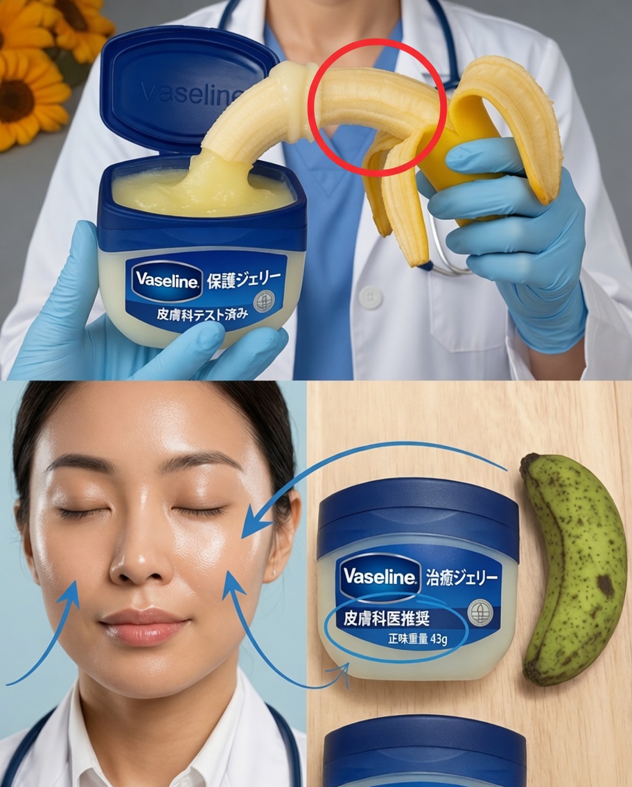 ワセリンとバナナが肌を変える驚きの8つの方法