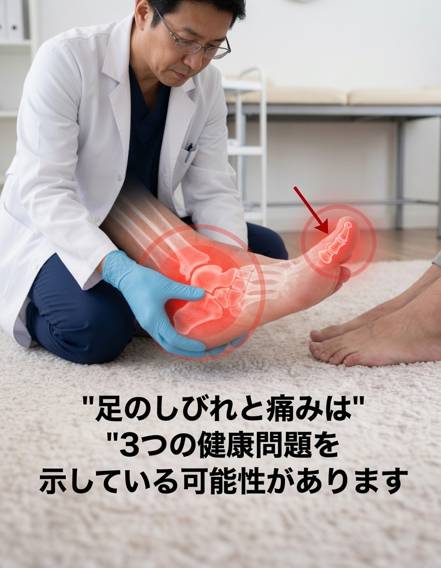 足のしびれと痛み:見逃してはいけない3つの健康問題