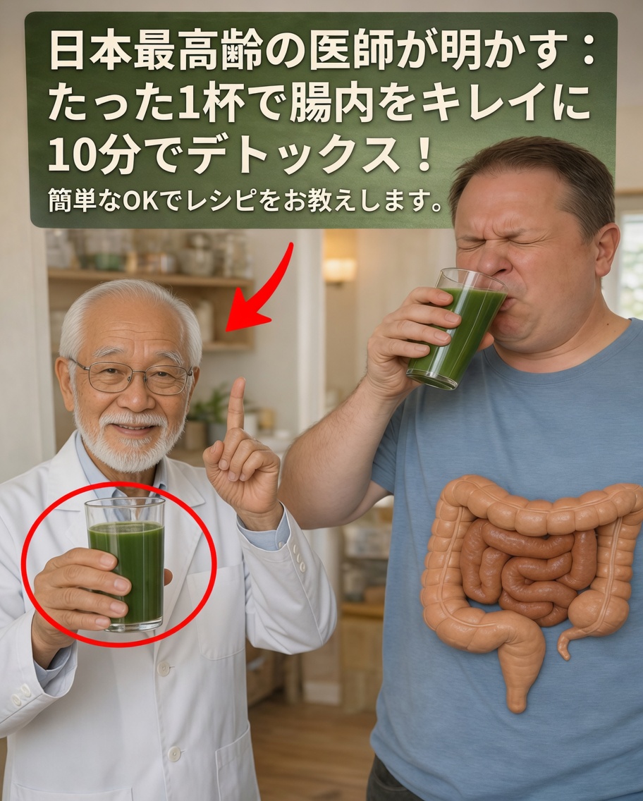 この自然なレシピを毎日コップ1杯飲んで、大腸の健康をサポートしましょう
