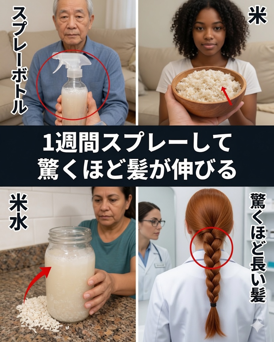 30日で髪を変える：米のとぎ汁の驚くべき力