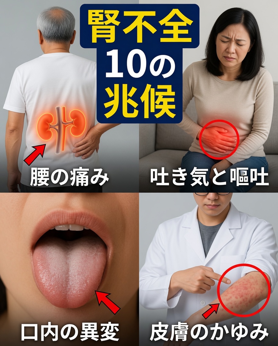 毎日見過ごしているかもしれない腎不全の初期兆候13選