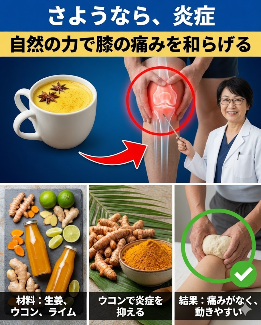 体を自然に落ち着かせる、強力な抗炎症ドリンク7選
