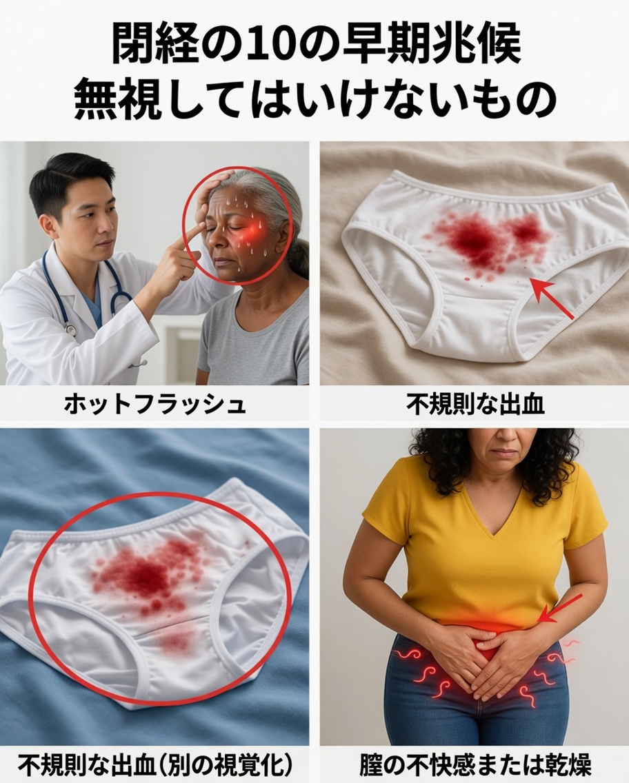 早期閉経に入っている可能性がある10のサイン――そしてその対処法